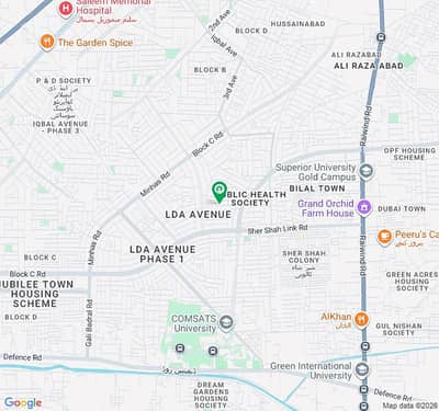 2 Kanal Commercial Plot for Sale in LDA Avenue 1 Khayaban e Jinnah road)on 150 Feet Road
