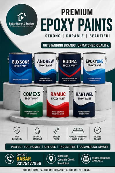 Premium Epoxy Paints & Flooring Solutions | Babar Decor & Traders