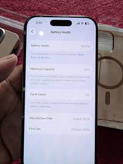 Iphone 16pro PTA Approved 256 GB