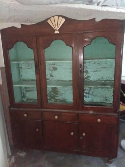 wood kitchen crokery cabinet