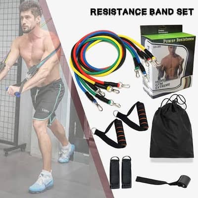 Power Resistance Band Get Fit at Home! Quality Exercise Equipmen