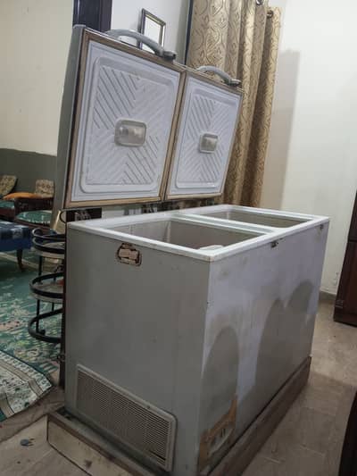 Used Double Door Deep Freezer available for sale.