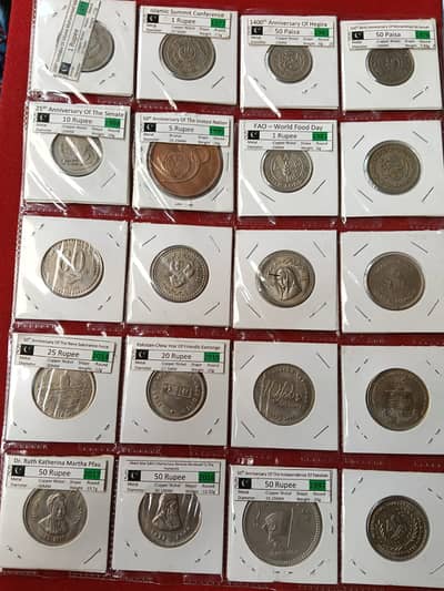 32 Pakistan Commemorative Coins Collection | Rare Historical Coins