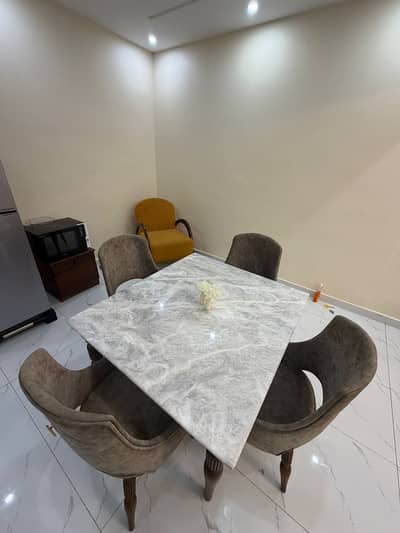 Dinining Table | Pure Oakwood and Shesham with Natural Marble TOP