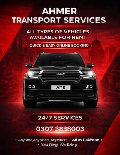 RENT A CAR/CAR RENTAL/ IN FAISALABAD/ SELF DRIVE/ AIRPORT PICK/ DROP