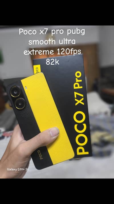 poco x7 pro full box 10by10 pubg smooth 120 fps