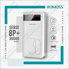 ROMOSS 50000mAh 30W Fast Charging Power Bank – Original Portable High