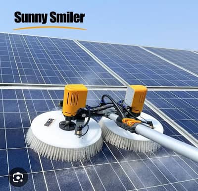 solar panels cleaning door step