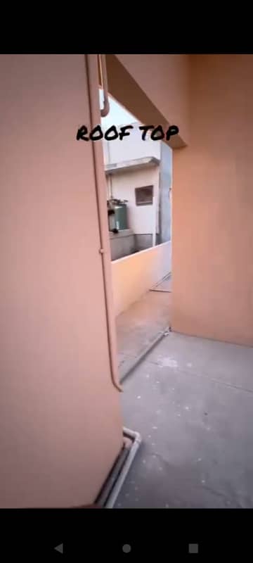 Rent 2bed. d. d Flat 3rd floor corner Sinbad park rashid minhas road