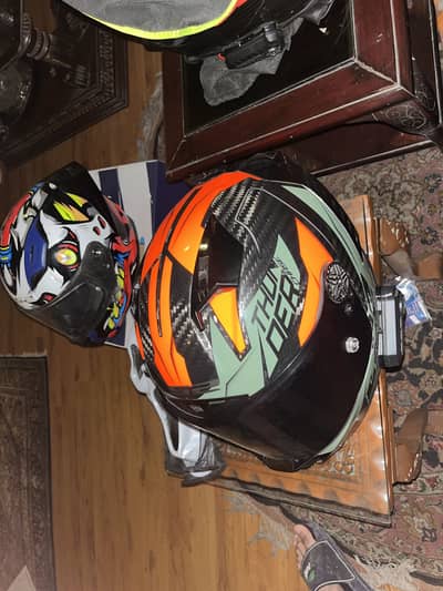 LS2 thunder carbon WITH 2 PERSON INTERCOM
