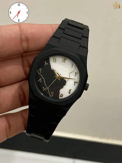 Aura Black & White Watch for Men – Brand New
