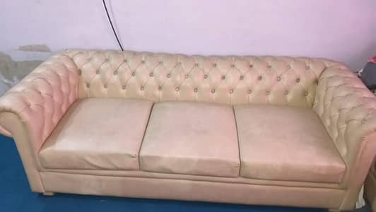 handmade sofa set with glass table