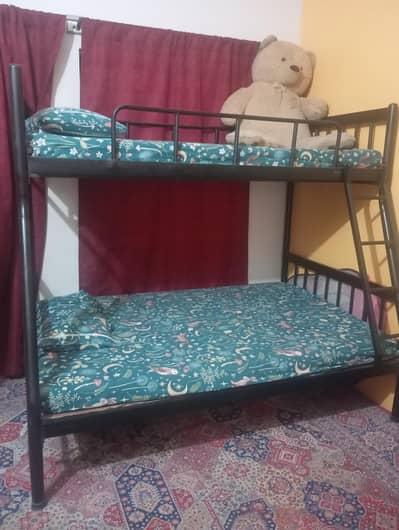 bunk bed with mattress kids bed