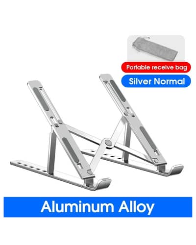 Adjustable Laptop Stand with 7 Ports - Best for office and home