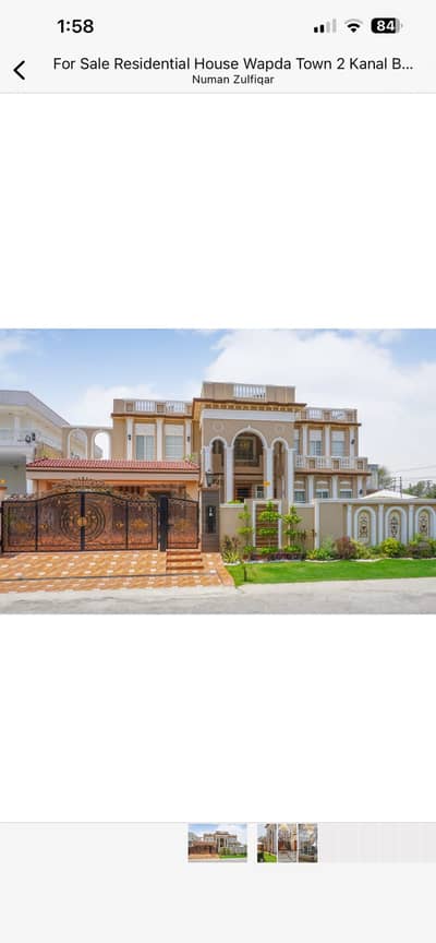 2 Kanal Brand New Luxury Spanish Super Hot Location All Original Picture attached With Direct Owner Available For Sale in Wapda Town