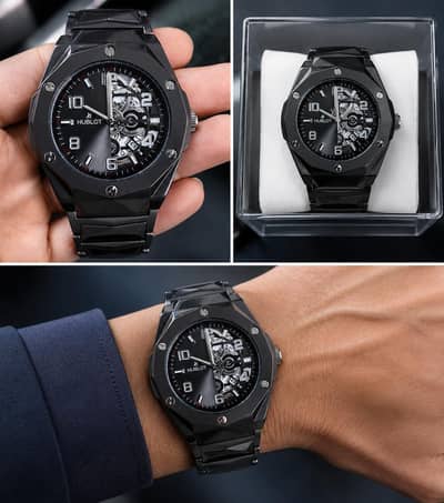 Black Luxury watch for man