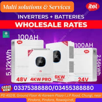 Itel 48V (51.2V) 100Ah ESS Lithium Battery – 5.12kWh High . . .