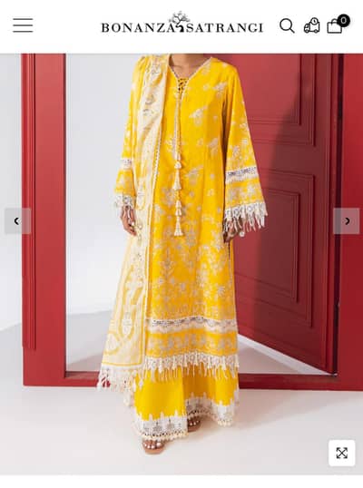 3 pice jacquard yellow suit/ mayon /ubtan wear