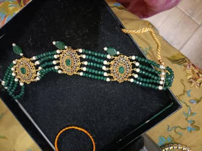 jewelry set and necklaces