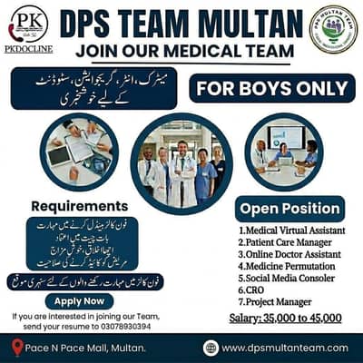 Staff Required in Multan | Office & Online Jobs Available