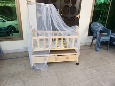 baby bed with metres