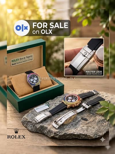 Luxury Rainbow Style Aatch -Premium Look with Master Lock Clasps