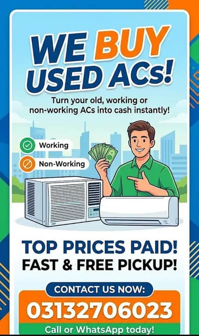 Ac / Split ac / old ac / used ac