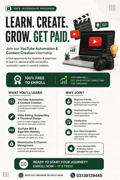 Content Creator - Internship leading to Job
