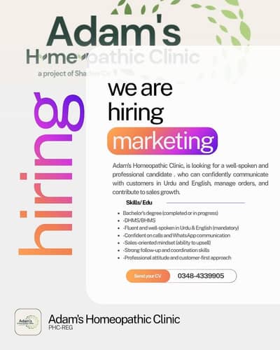 Marketing Staff & Homeopathic Doctor