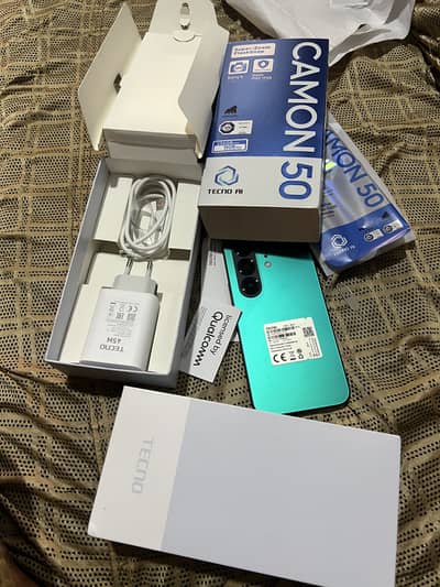 Tecno Camon 50 just 10 days use complete box for sale