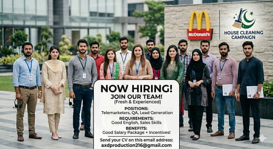 We Are Hiring Fresh And Experienced Candidates
