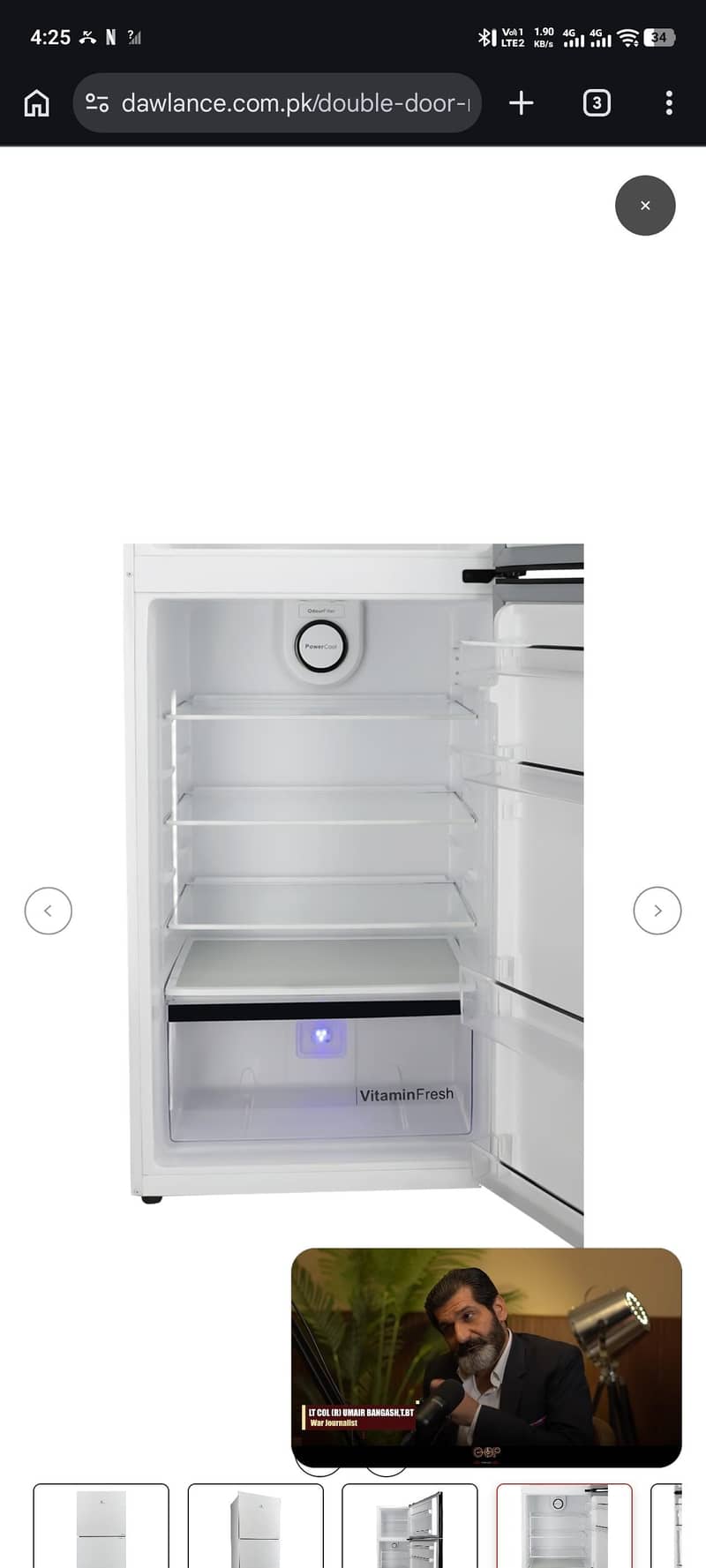 Dawlance Big Size Fridge - fast cooling | Low ececticity consumption | 3