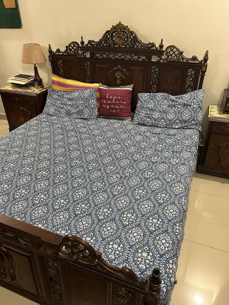 Sheesham Complete Bed-set 3