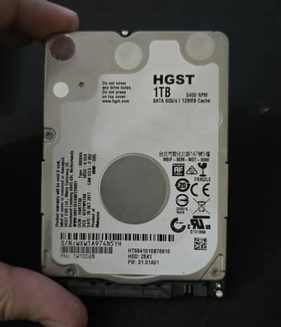 Hard Disk 2.5" HDD 1TB Used