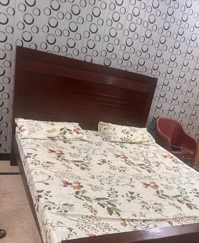 large bed with mattress