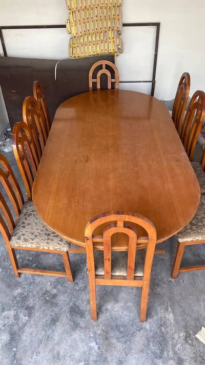 Dining table with 10 chairs for sale