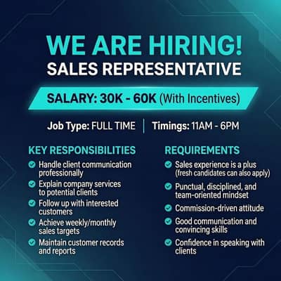 Female Sales representative
