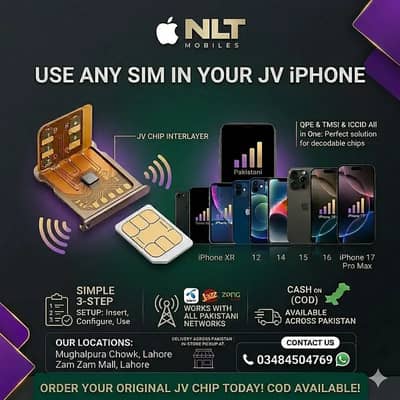 Jv Chip for iPhone NON PTA Jv Sim