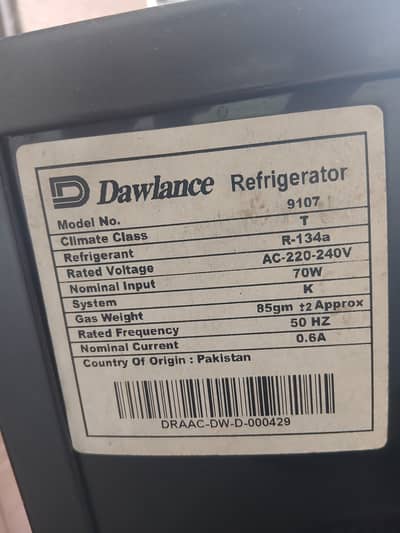 Bedroom Dawlance Refrigerator For Sale