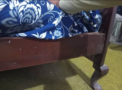 Double bed with mattress