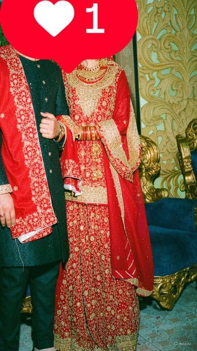 Bridal Stitched Sharara for Sale | Heavy Work | Excellent Condition”