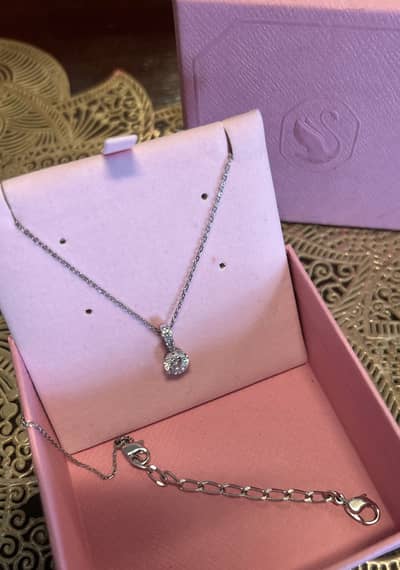 Authentic Swarovski Crystal Pendant Necklace with Original Box