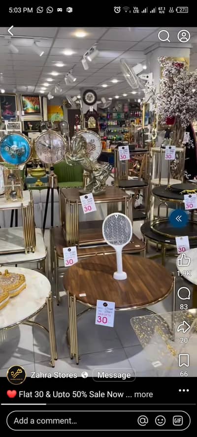 set of 3 table by zahra store
