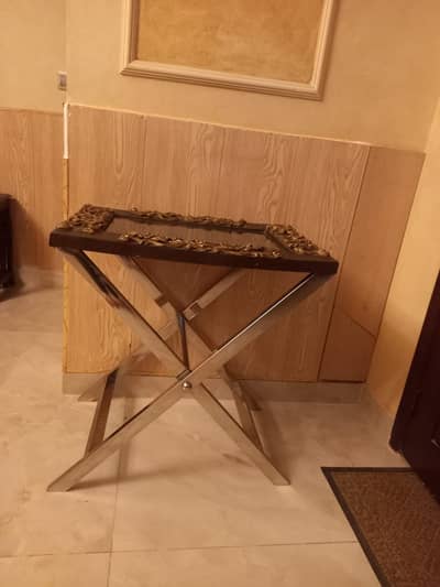 Fancy Folding Serving Table - Wooden Table -Folding Table - Table