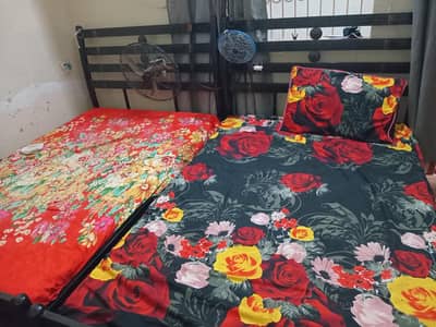 iron bed