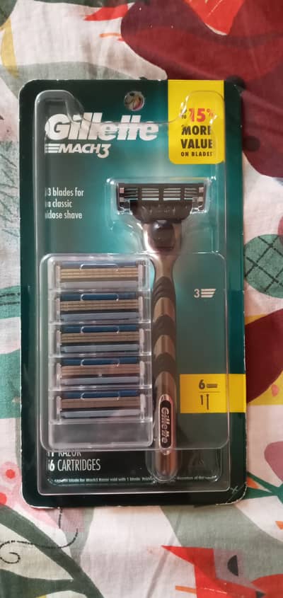 Gillette Mach3 Razor & Barbasol Shaving Cream - Brand New - Imported