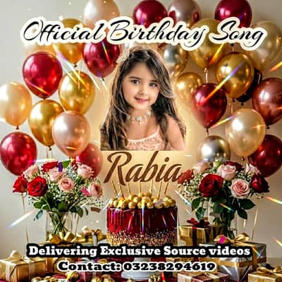 Custom Birthday Song & Video Making Service