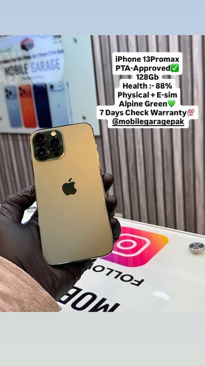 Iphone 13Promax 128gb Pta Approved Green