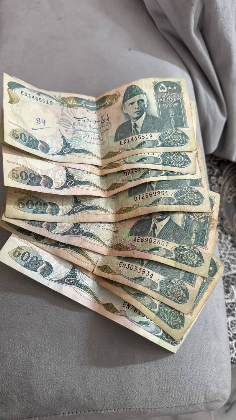 500 Ruppee notes 3