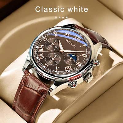 Wokai Business Watch Quartz Sports Casual Belt Mens Watch